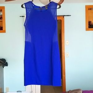 Royal blue bodycon dress